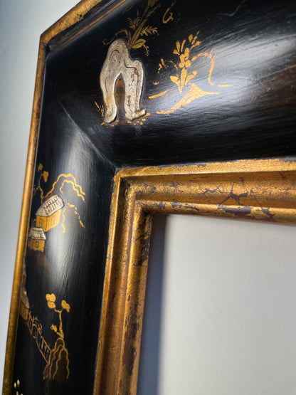 Black Chinoiserie Square Frame