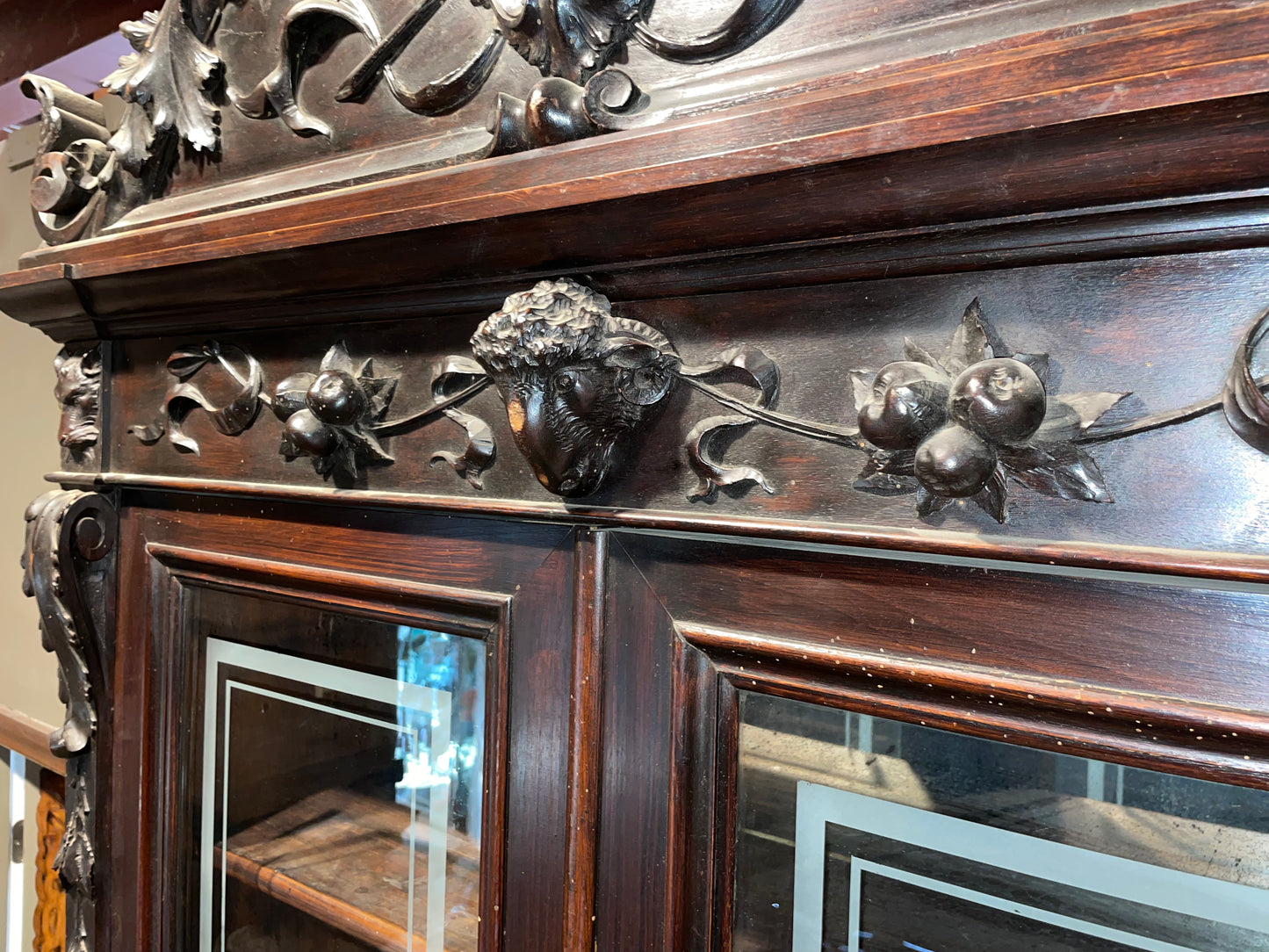 1852 Ornate Italian Vitrine