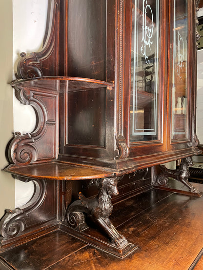 1852 Ornate Italian Vitrine