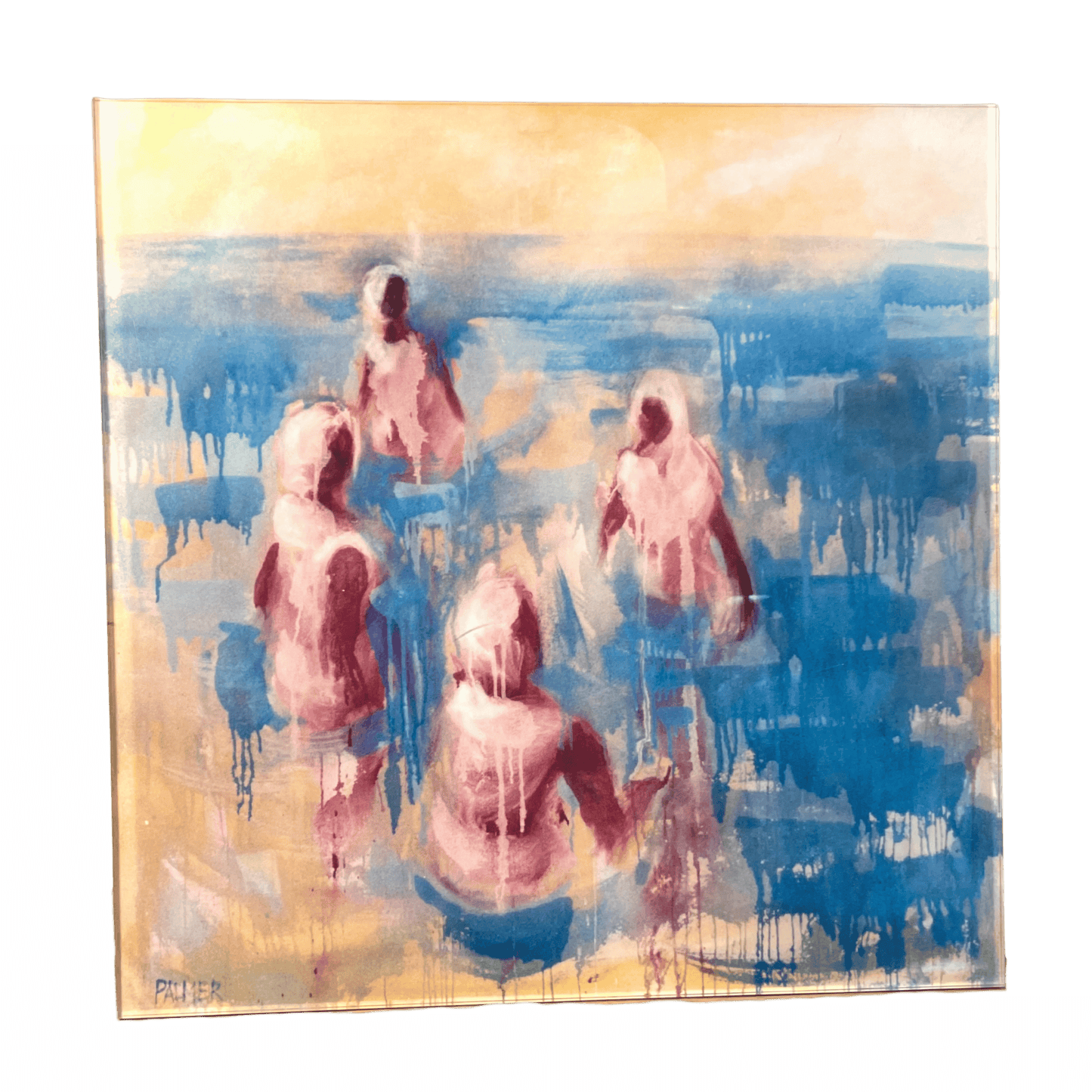 Drip Painting Print by Gary Palmer