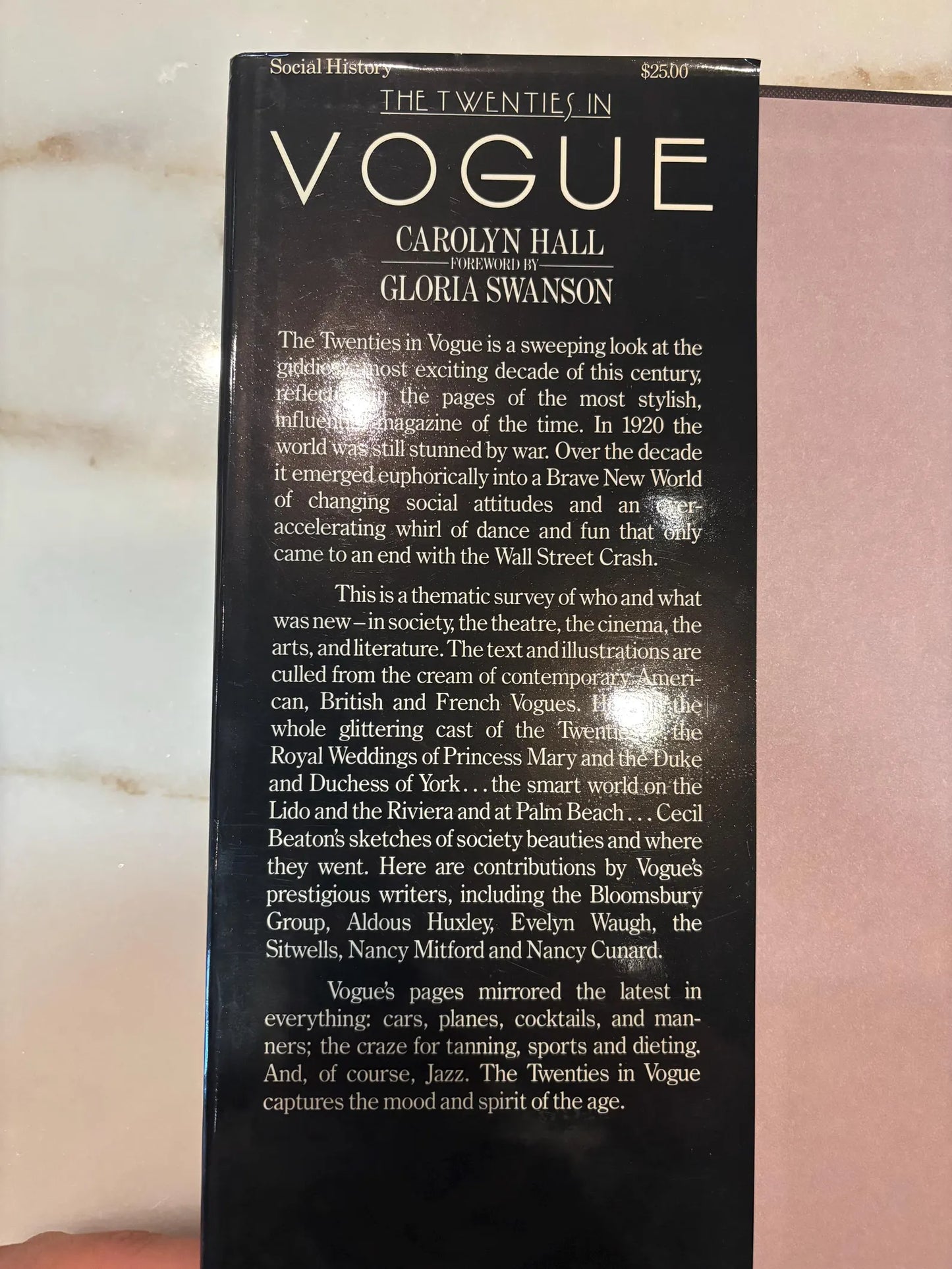 Vintage 1983 or 1984 first edition of "The Twenties in Vogue" by Carolyn Hall