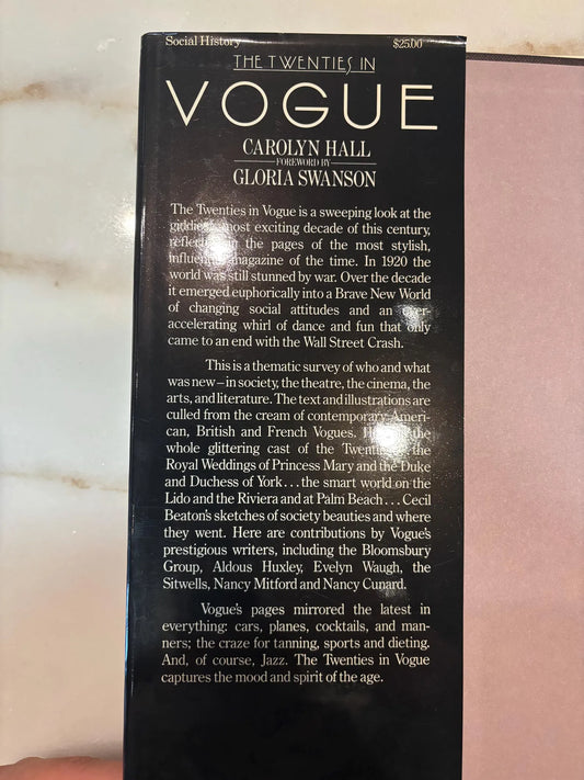 Vintage 1983 or 1984 first edition of "The Twenties in Vogue" by Carolyn Hall