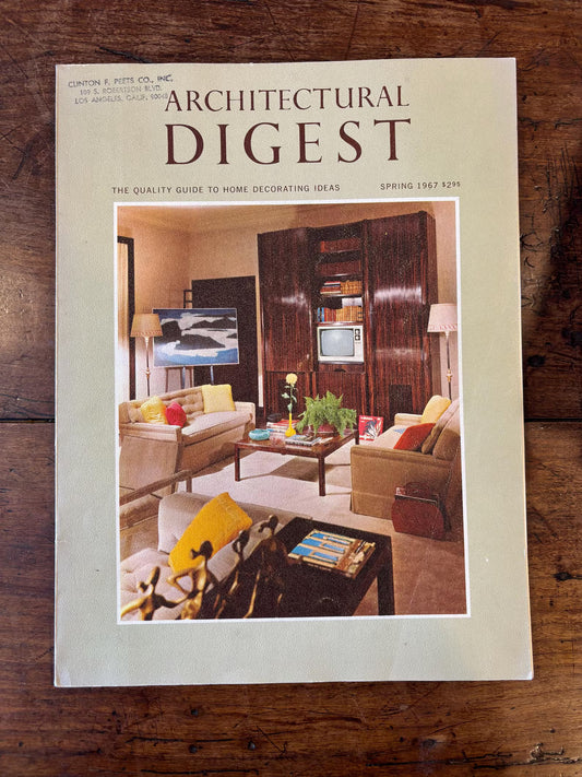 Vintage Architectural Digest | Summer 1967
