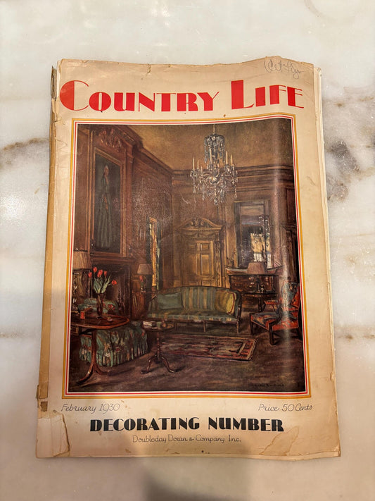 Vintage issue of Country Life magazine, "Decorating Number"