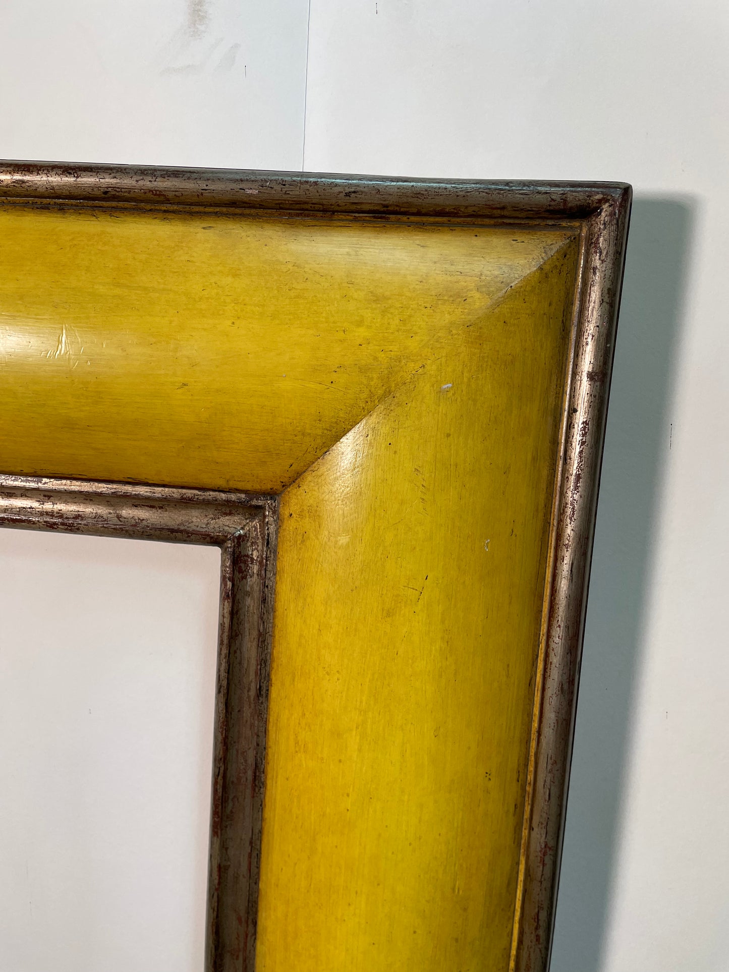 20th Century Citrone and Silver Convex Frame