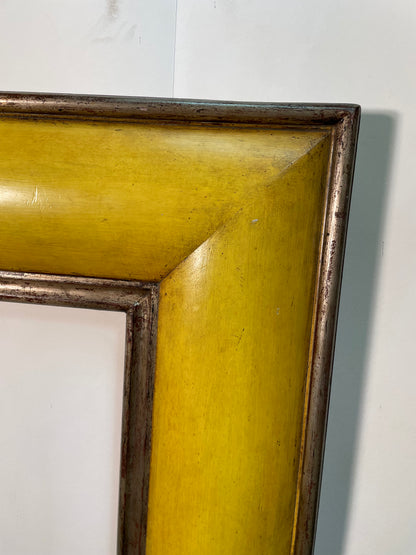 20th Century Citrone and Silver Convex Frame