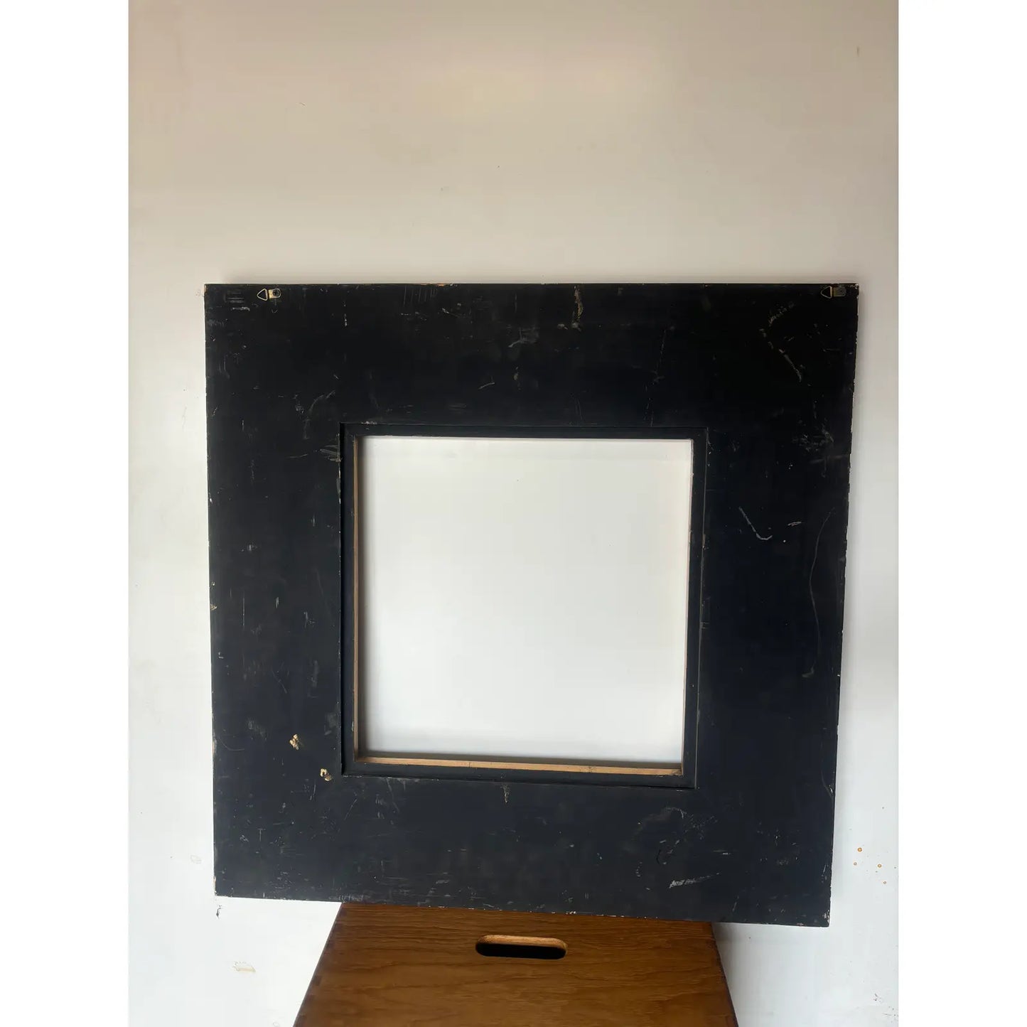 Black Chinoiserie Square Frame w/Floral Details