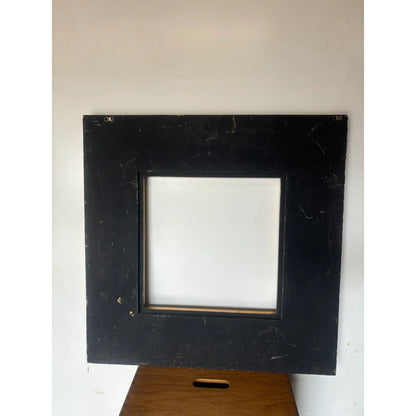 Black Chinoiserie Square Frame w/Floral Details