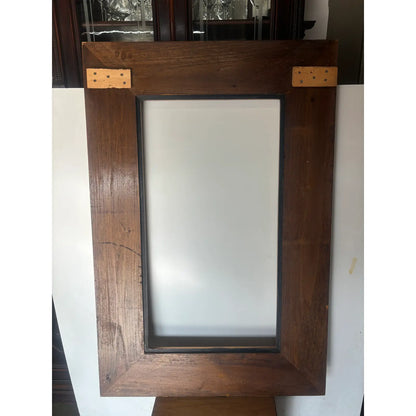 Black Chinoiserie Frame w/Birds, Tiger, Floral Details
