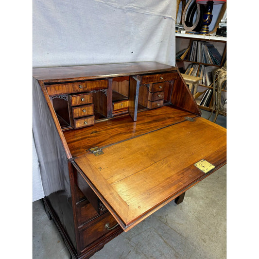 English Mahogany George III Slant Top Desk