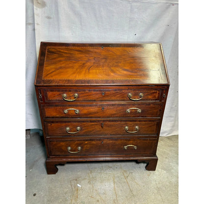 English Mahogany George III Slant Top Desk