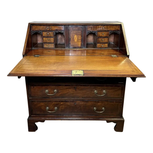 English Mahogany George III Slant Top Desk