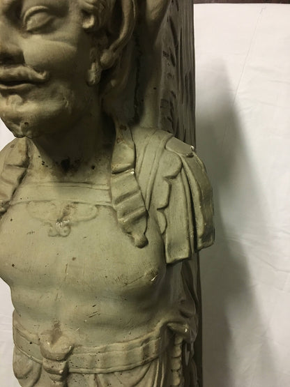 19th Century Pair of Plaster Mantle Fireguards