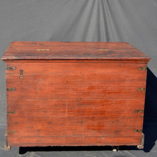 American Colonial Primitive Storage Chest