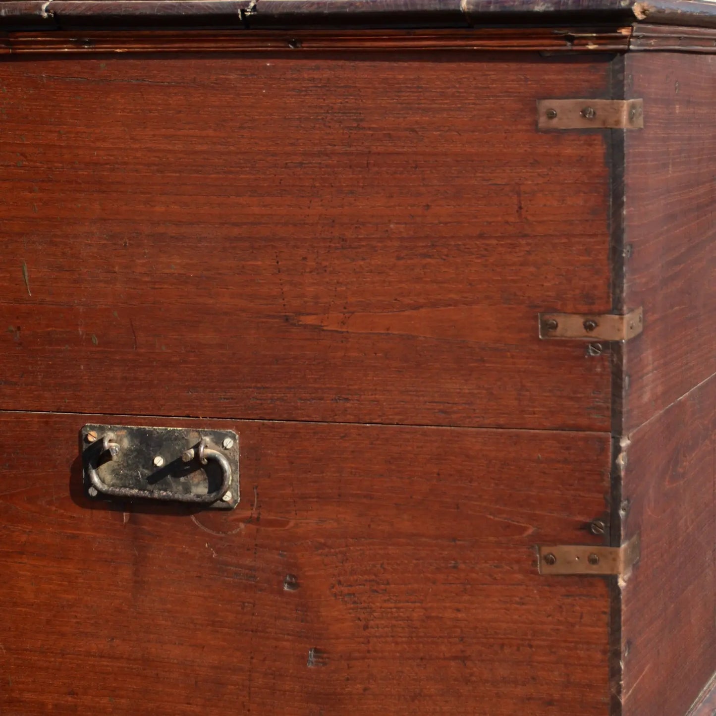 American Colonial Primitive Storage Chest