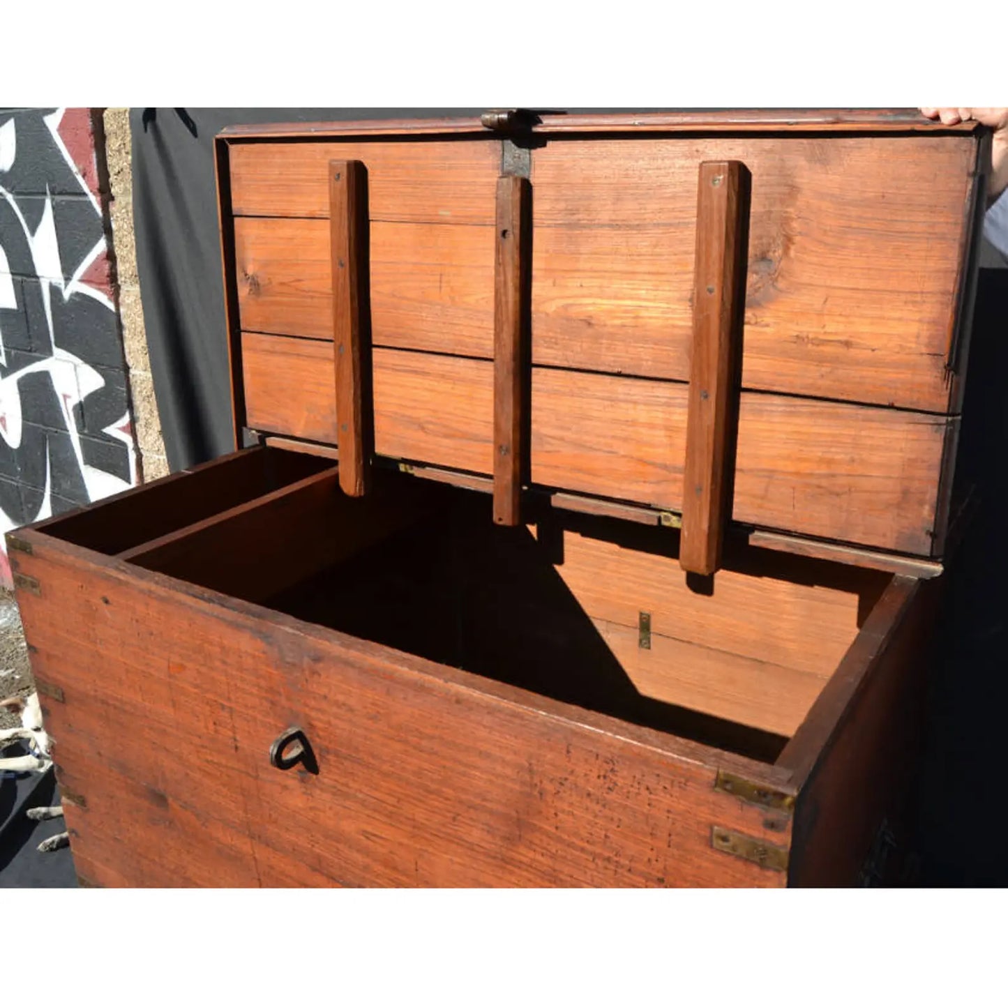 American Colonial Primitive Storage Chest