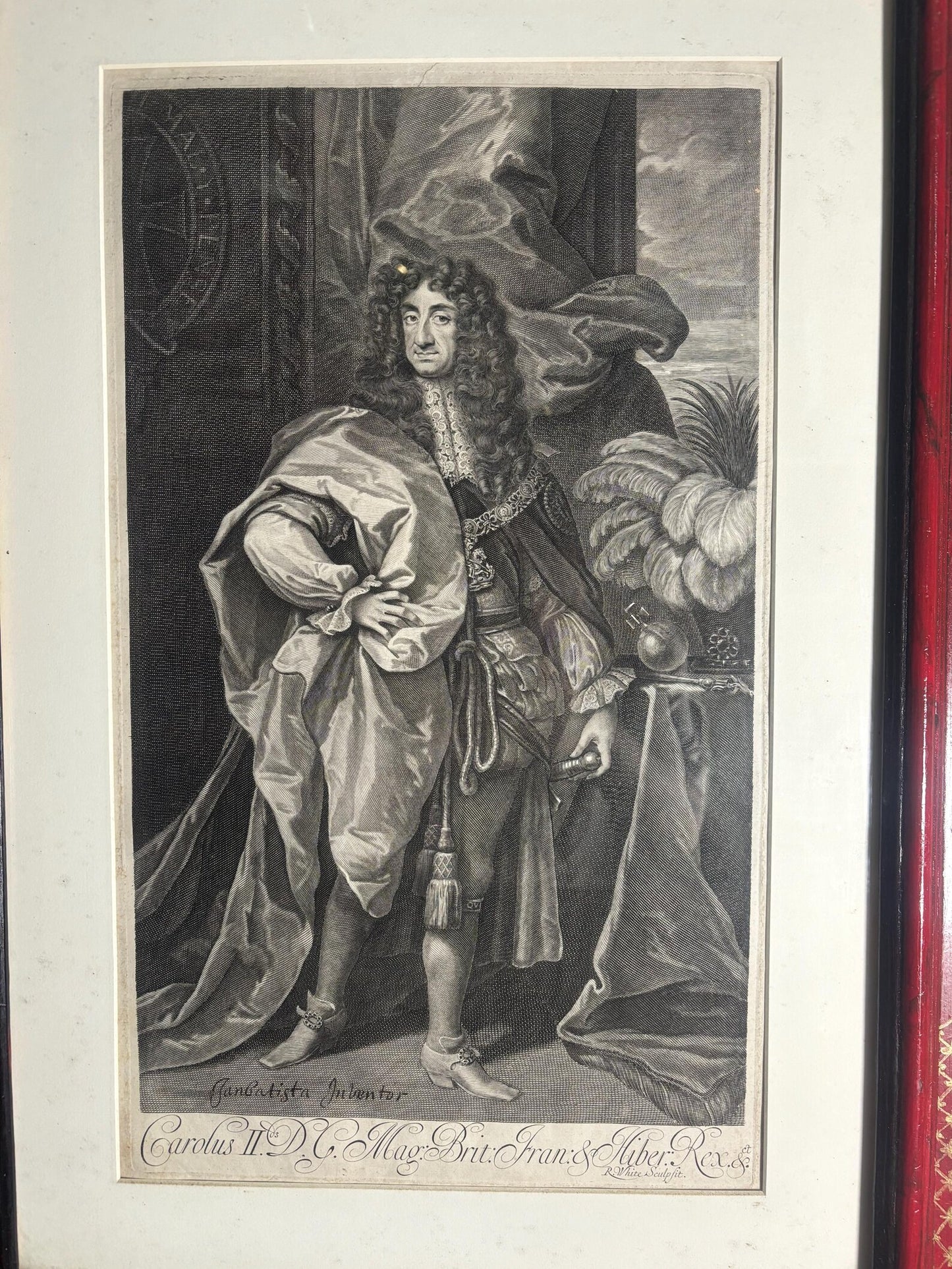 17th Century King Charles II of England Framed Picture