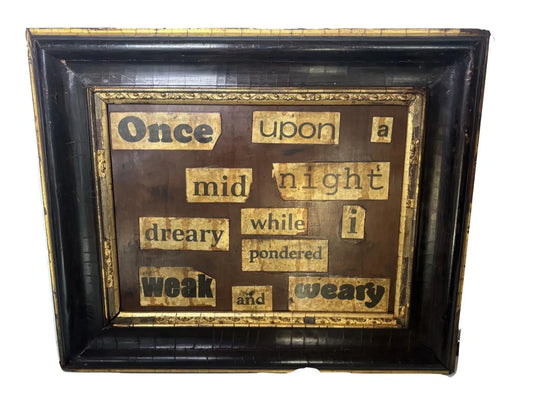 Poetry Art Hand-Finished Frame (#2)