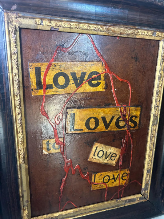 Poetry Art Hand-Finished Frame (#4)