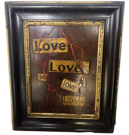 Poetry Art Hand-Finished Frame (#4)