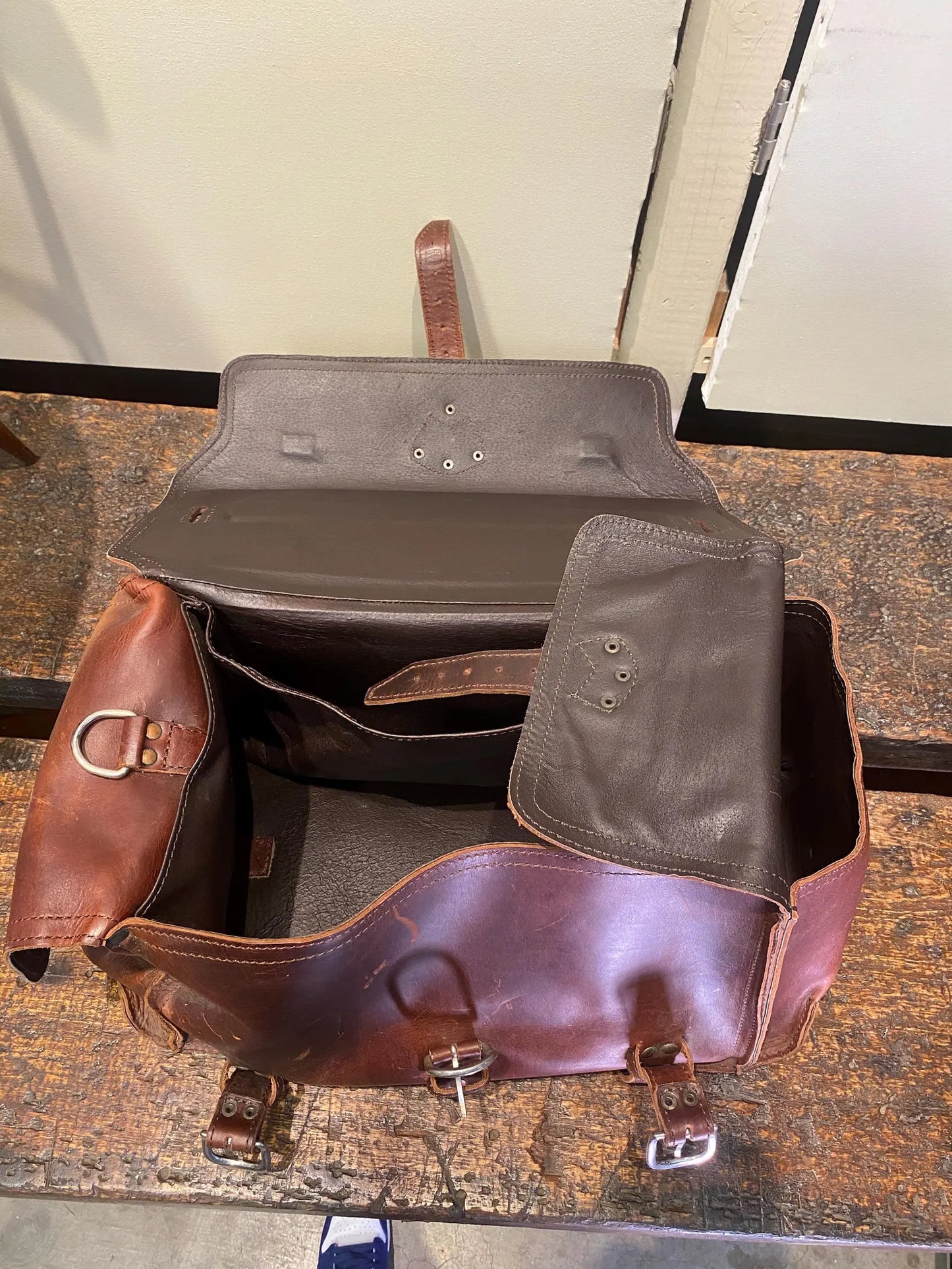 Saddleback Leather Side Pocket Leather Duffle Bag