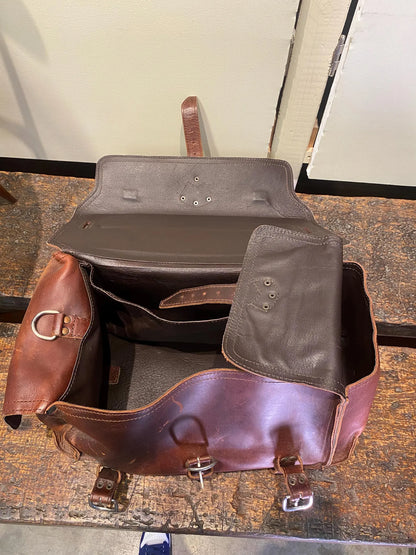 Saddleback Leather Side Pocket Leather Duffle Bag