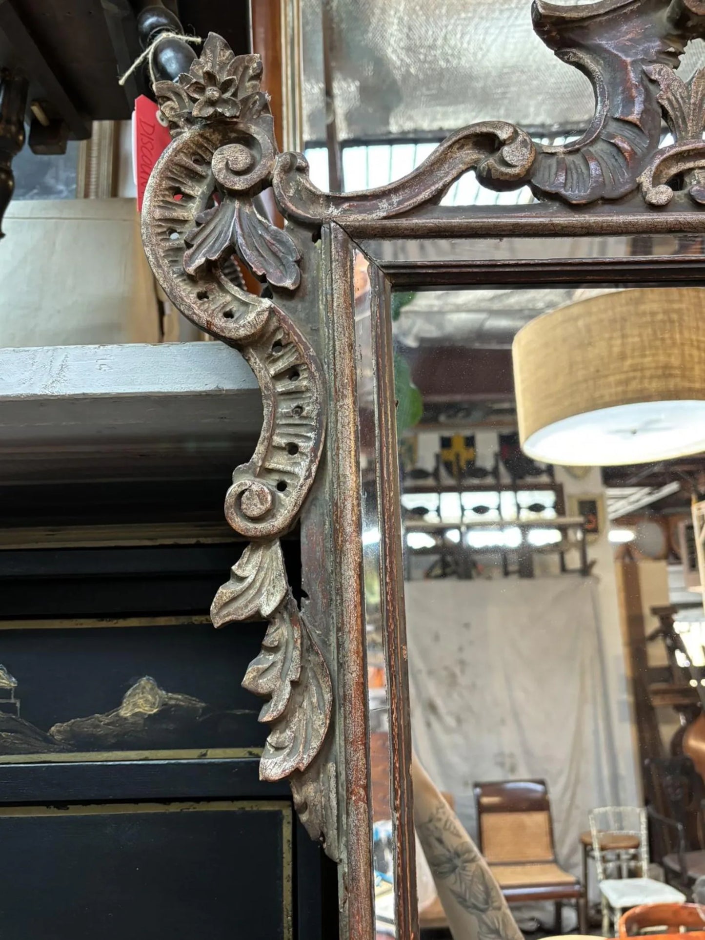 18th Century French Giltwood Mirror
