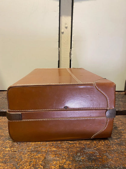 Vintage Brown US Trunk Suitcase