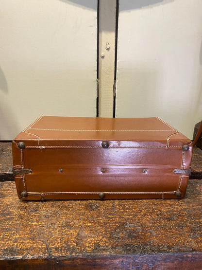 Vintage Brown US Trunk Suitcase
