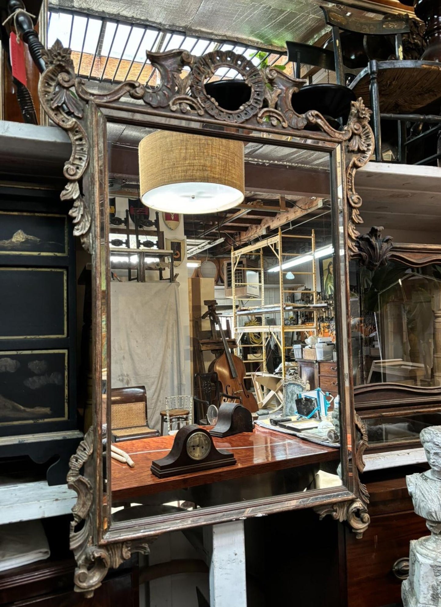 18th Century French Giltwood Mirror