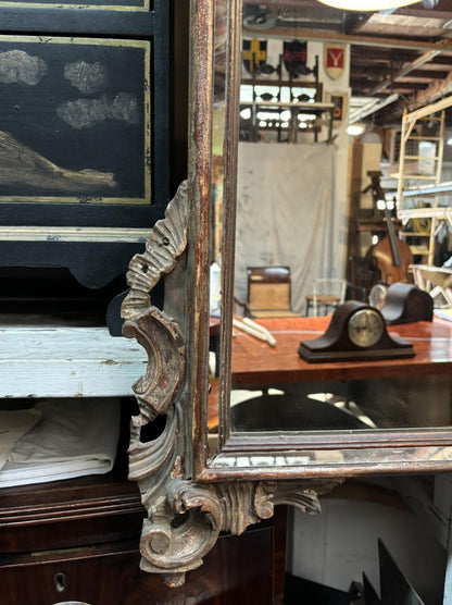 18th Century French Giltwood Mirror