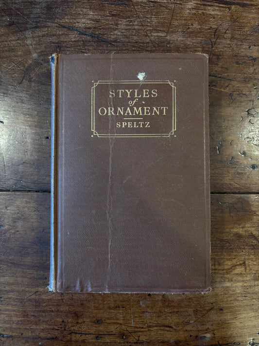 Alexander Speltz, "Styles of Ornament" 1936 (Hardcover)