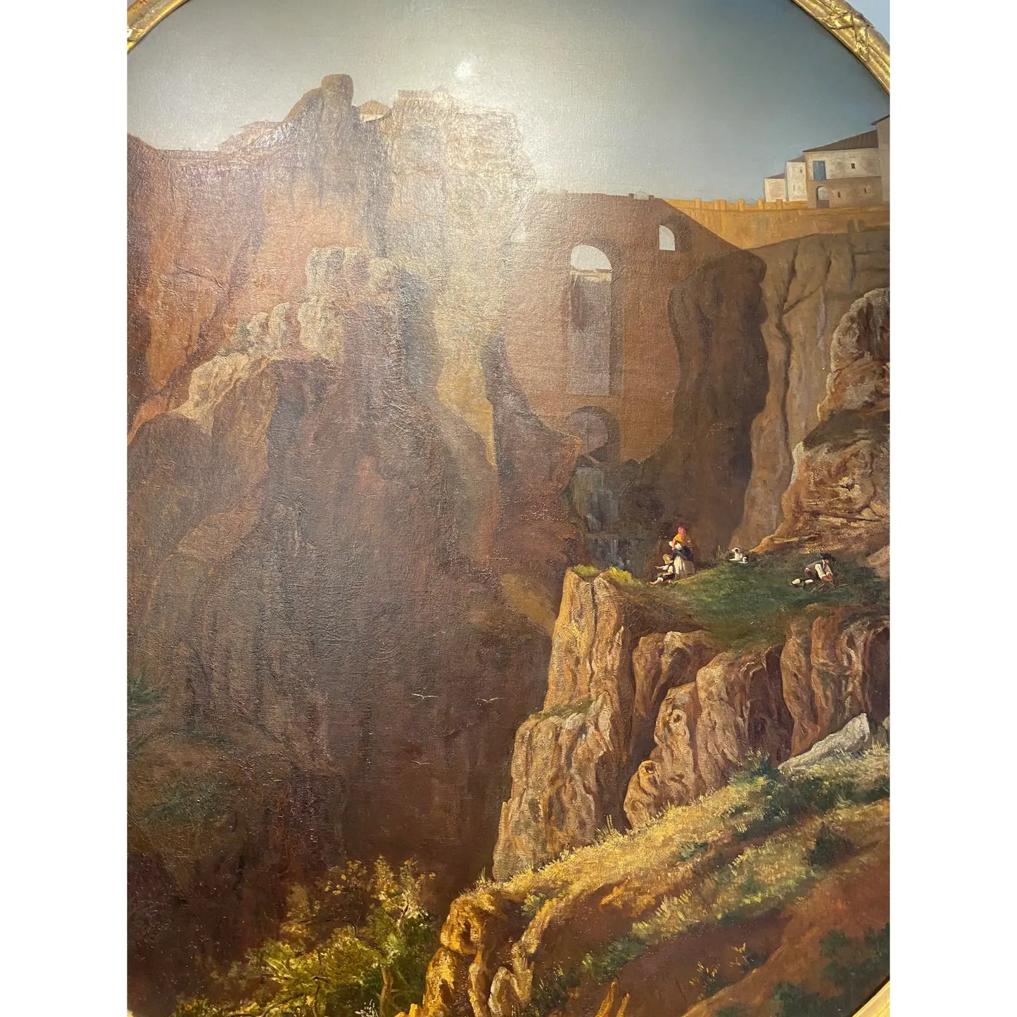 Manuel Criado Y Baca 1839–1899 Paso De Los Gaitanes Malaga, Spain Canvas