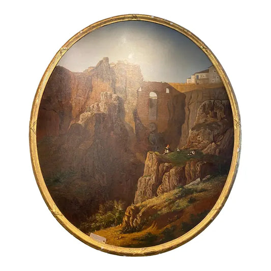 Manuel Criado Y Baca 1839–1899 Paso De Los Gaitanes Malaga, Spain Canvas