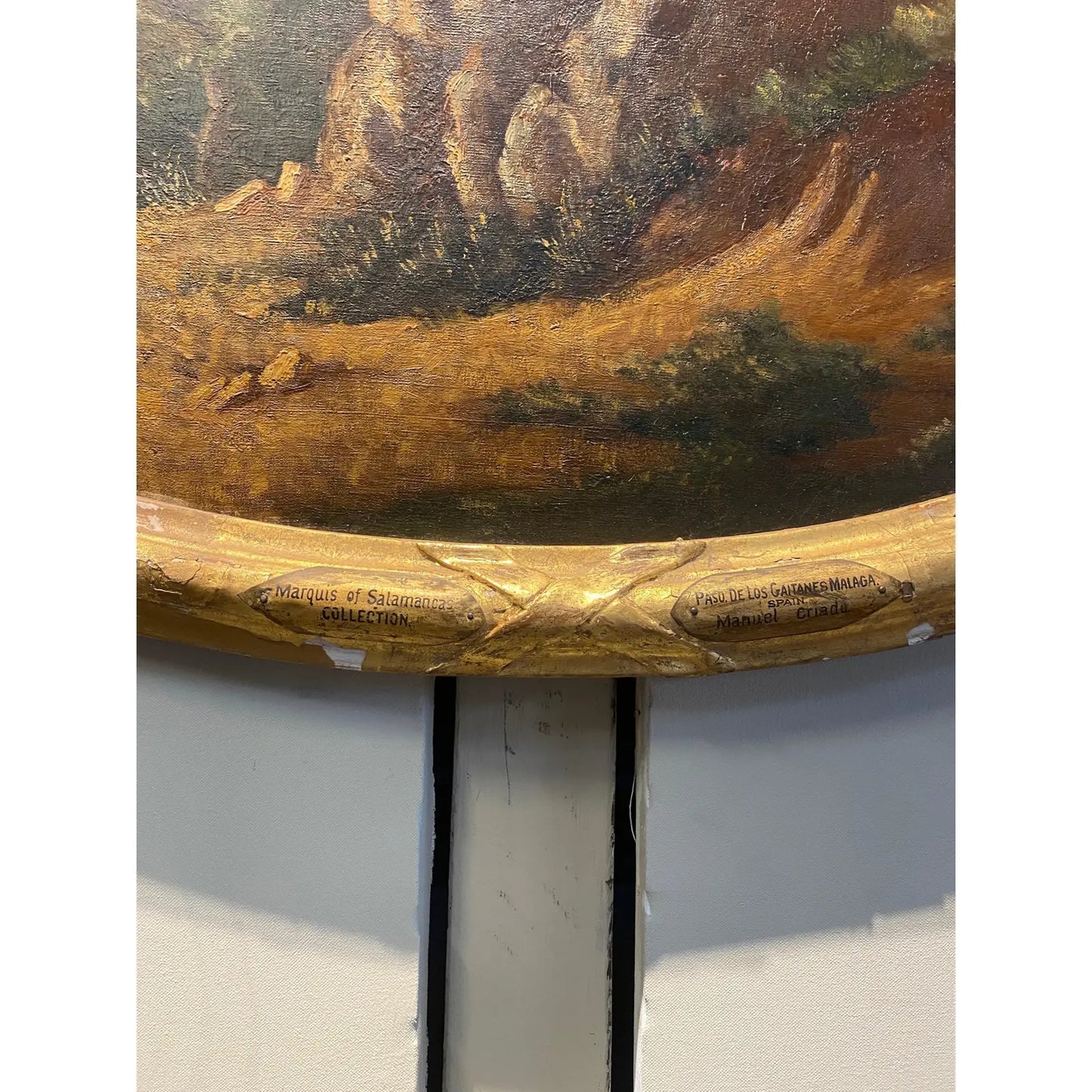 Manuel Criado Y Baca 1839–1899 Paso De Los Gaitanes Malaga, Spain Canvas