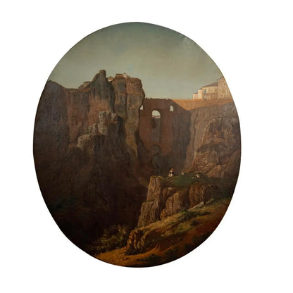 Manuel Criado Y Baca 1839–1899 Paso De Los Gaitanes Malaga, Spain Canvas