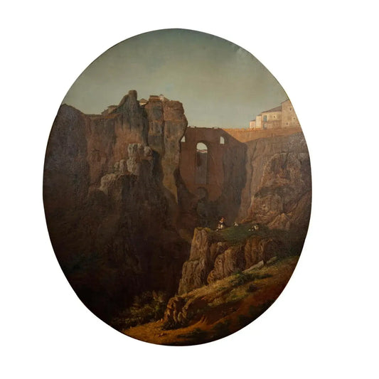Manuel Criado Y Baca 1839–1899 Paso De Los Gaitanes Malaga, Spain Canvas