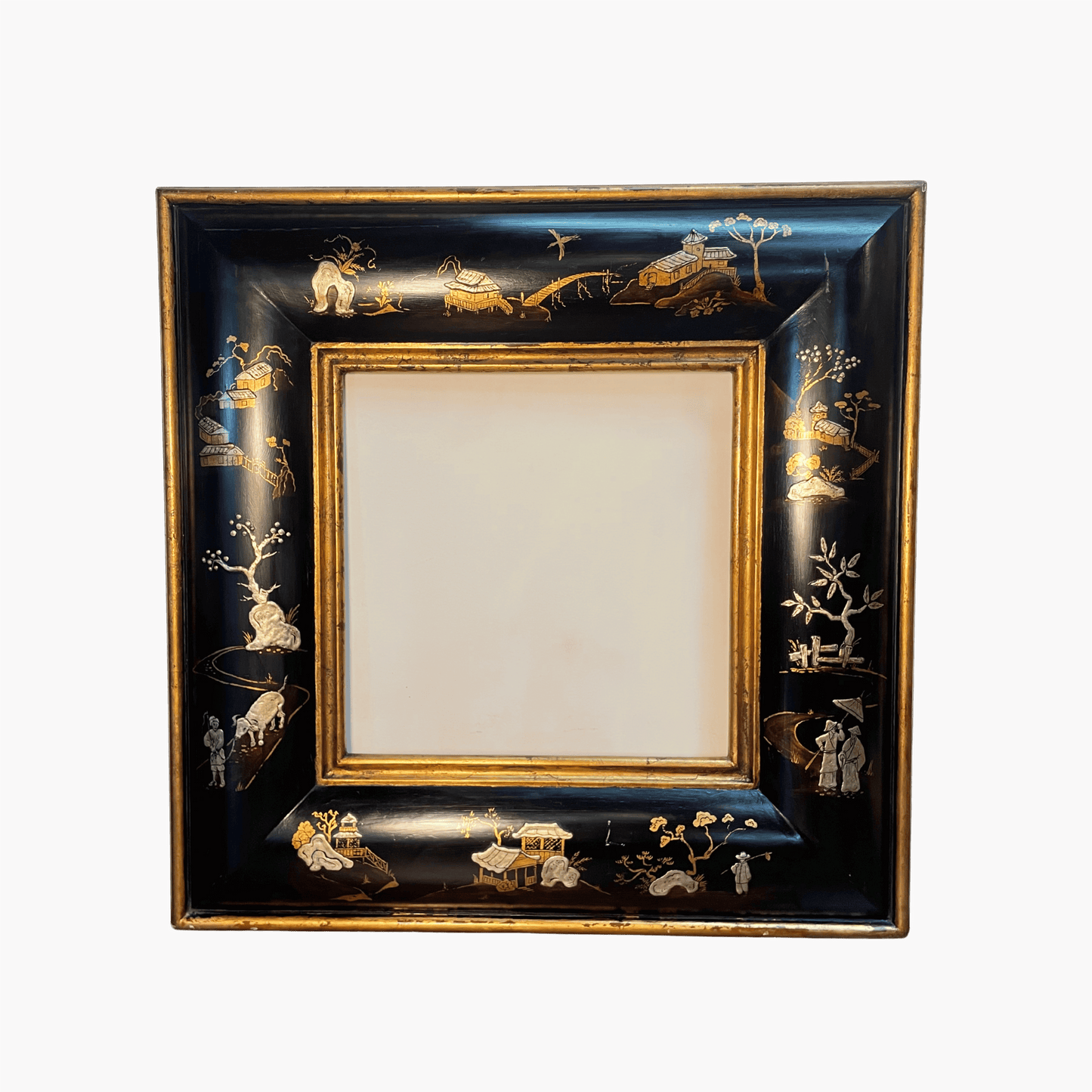 Black Chinoiserie Square Frame