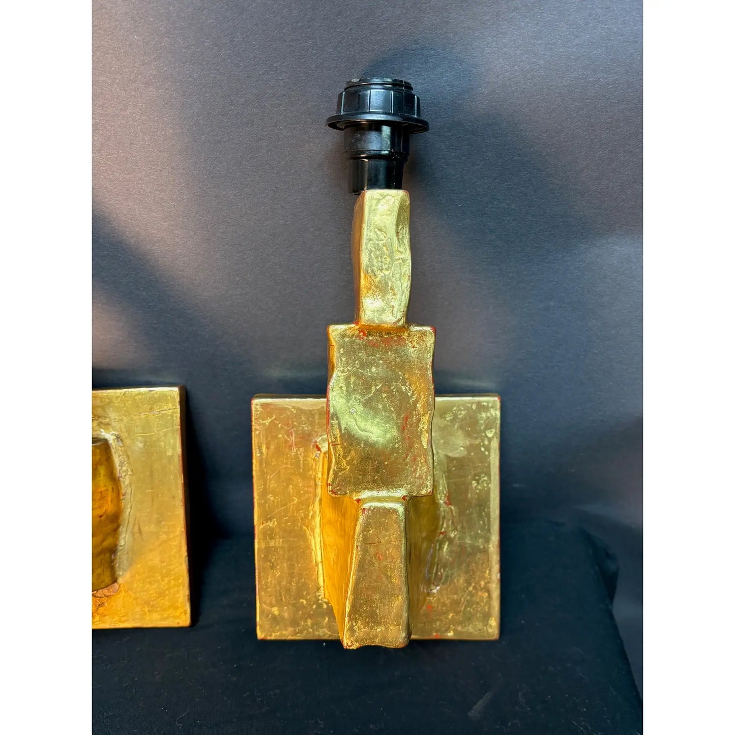 Pair of Gold-Gilded Wall Sconces
