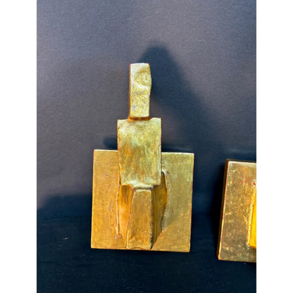 Pair of Gold-Gilded Wall Sconces
