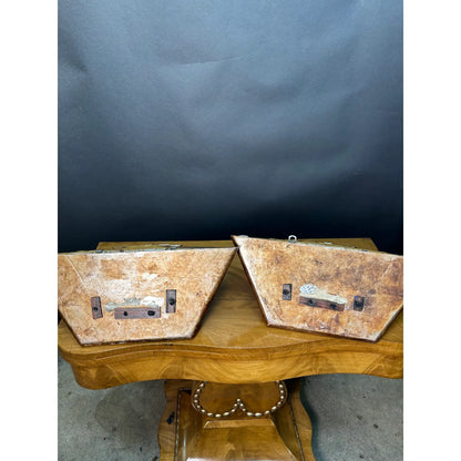 Pair of Italian Neoclassical Giltwood Style Bracket Shelves