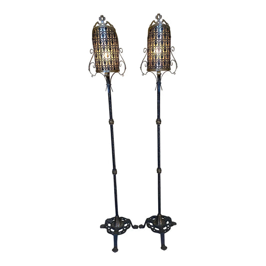 Pair of Venetian 19th Century Wrought Iron