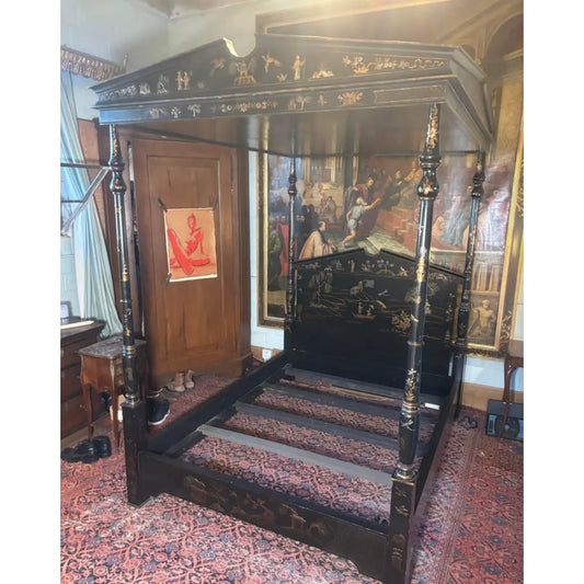 Queen 4 Poster Pendant Canopy Bed Frame