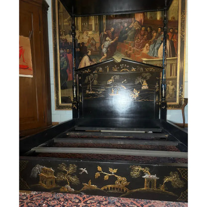 Queen 4 Poster Pendant Canopy Bed Frame